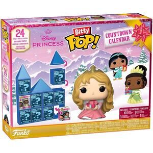 Funko Pop! Bitty Countdown Calendar: Disney Princess - 24 Days of Surprises NWT